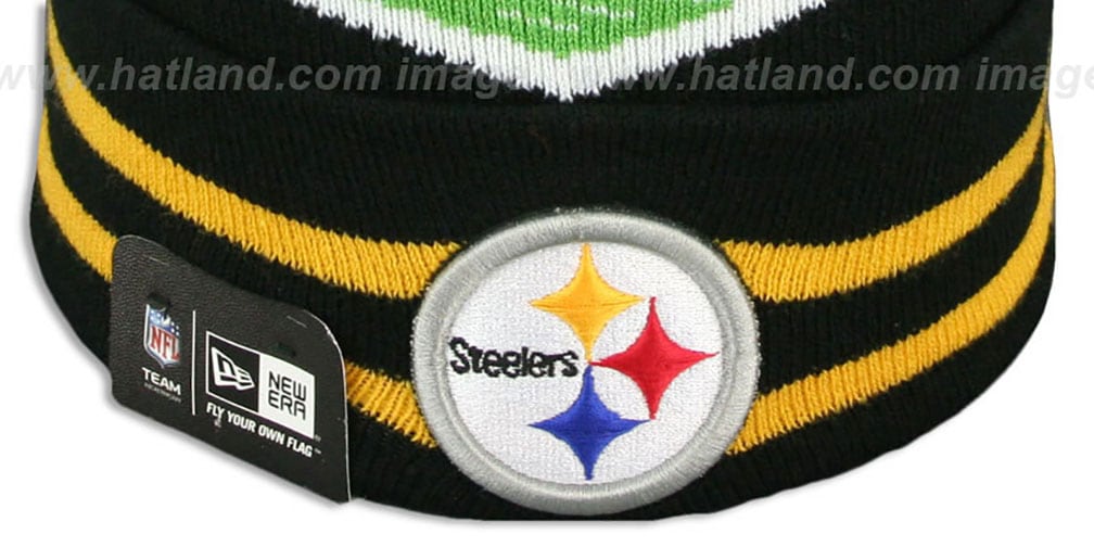 Steelers 'SUPER BOWL XLIII' Black Knit Beanie Hat by New Era