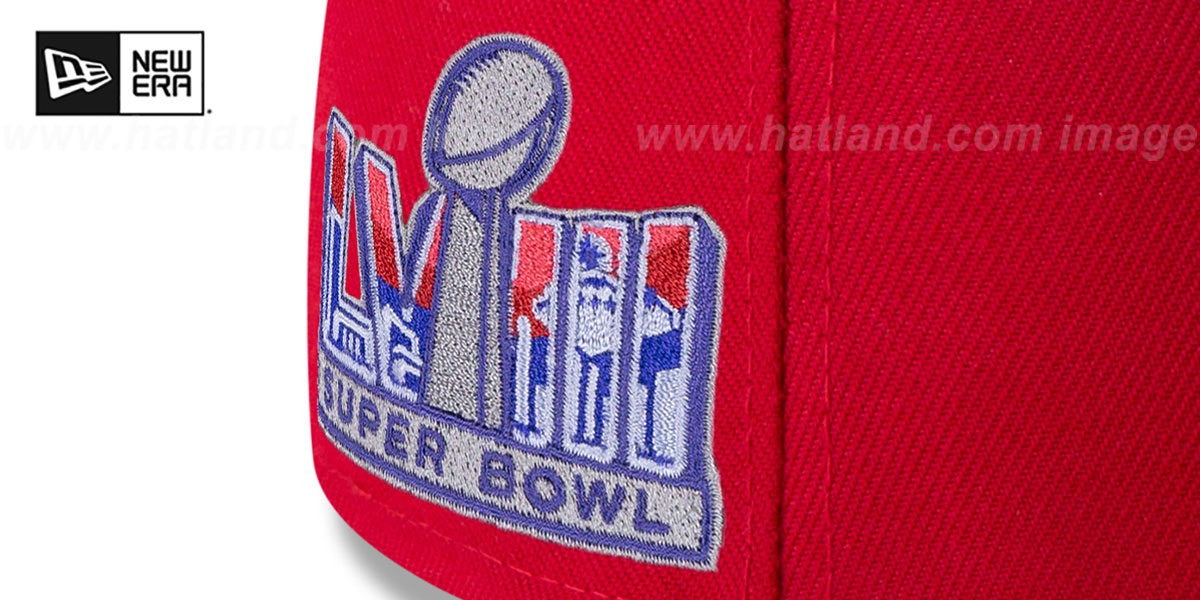 49ers 'SUPER BOWL LVIII' Red Fitted Hat by New Era