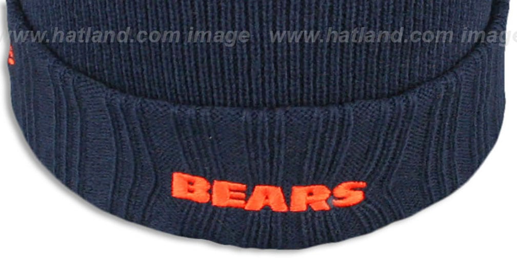 Bears 'SUPER BOWL PATCHES' Navy Knit Beanie Hat by New Era