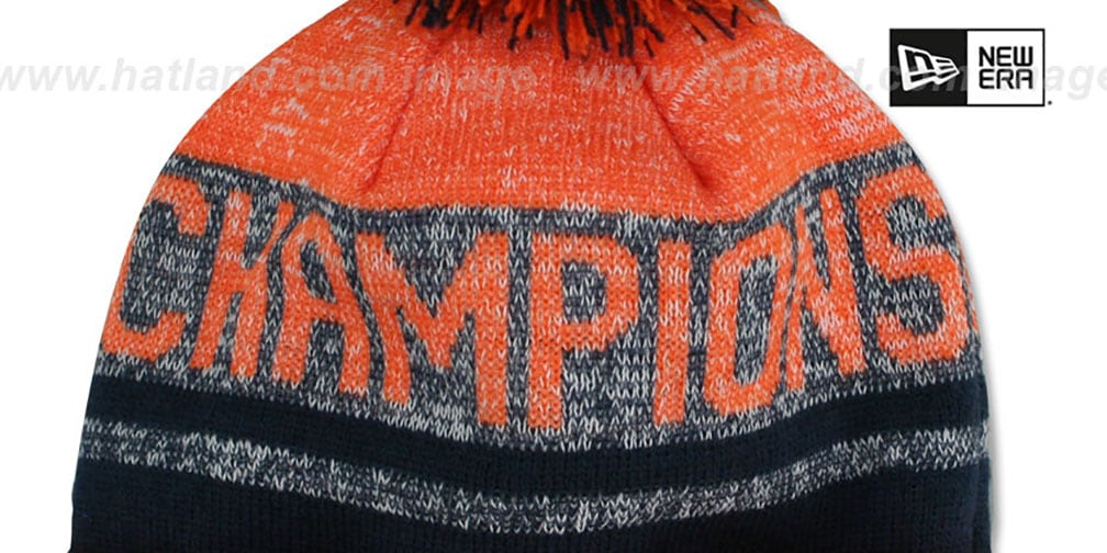 Broncos 'SUPER BOWL 50 CHAMPS' Knit Beanie Hat by New Era