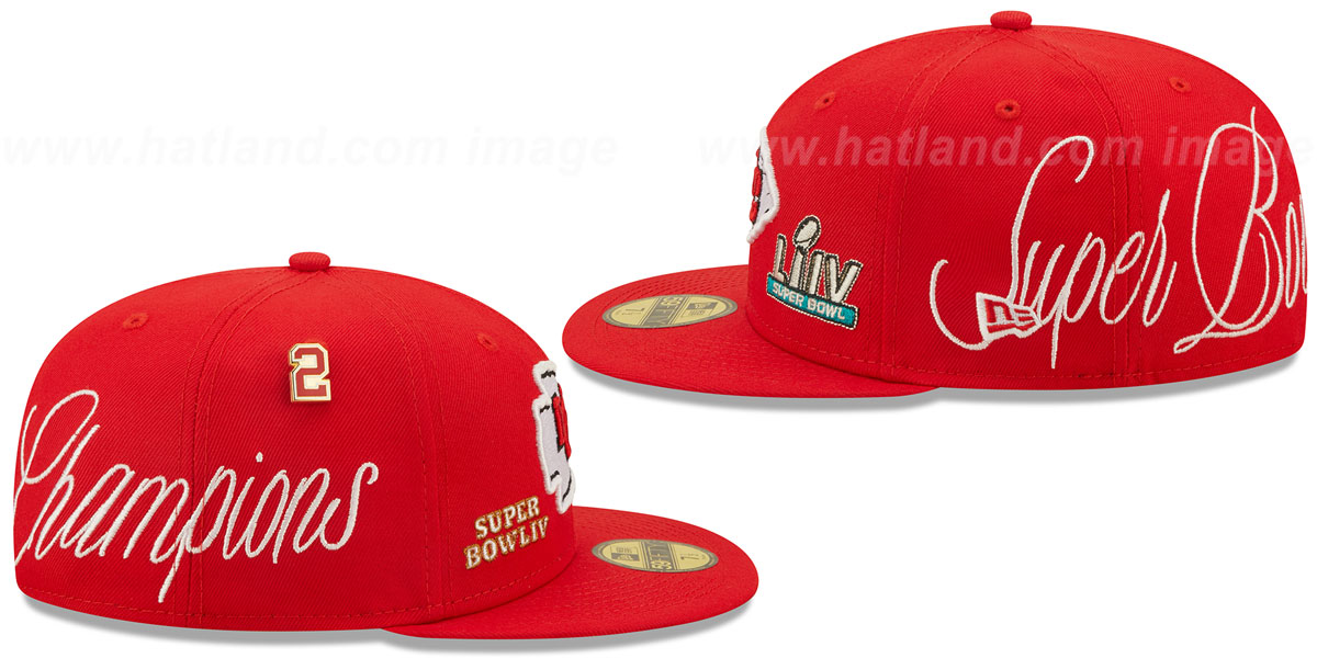 Chiefs 'HISTORIC CHAMPIONS' Red Fitted Hat by New Era