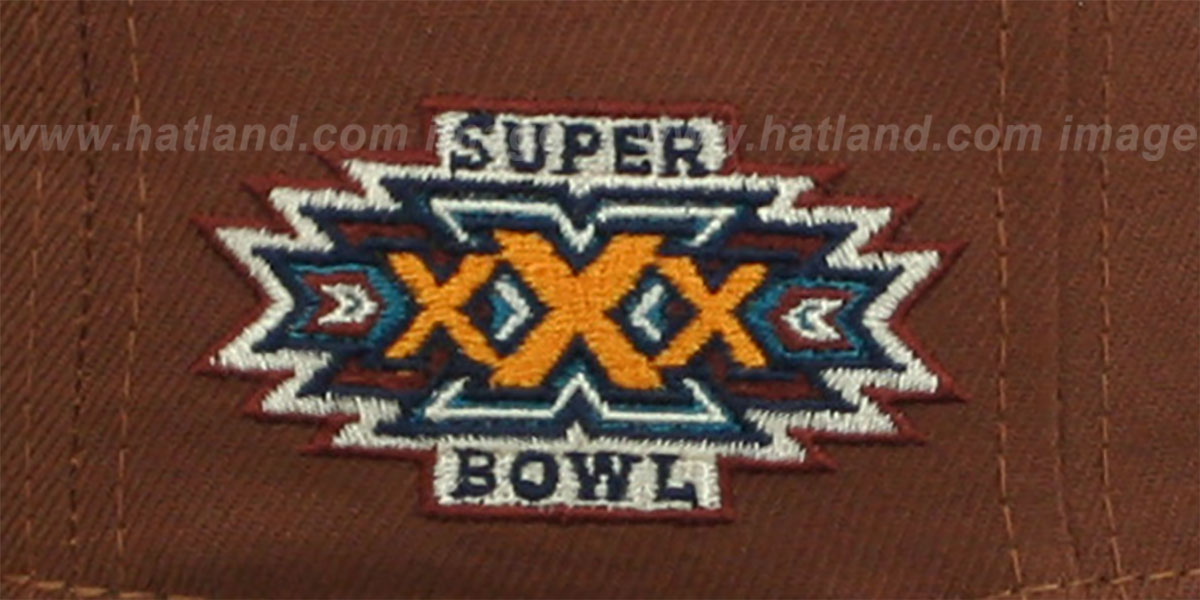 Cowboys 'HARVEST SIDE-PATCH' Brown-Navy Fitted Hat by New Era