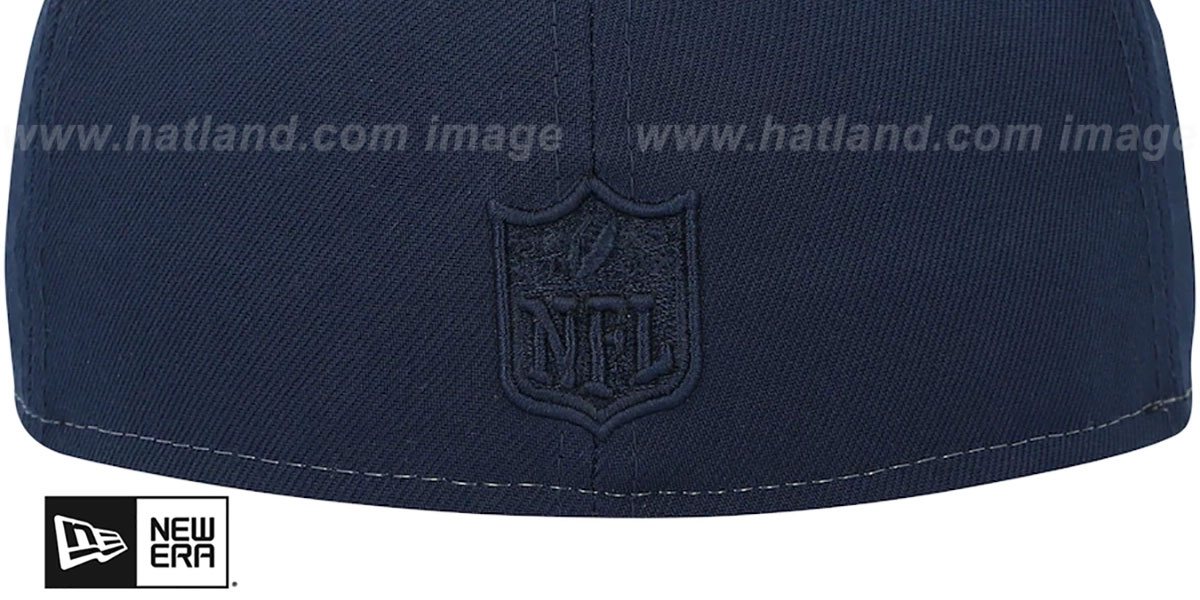 Cowboys 'SB XXVII TONAL SIDE-PATCH' White-Navy Fitted Hat by New Era