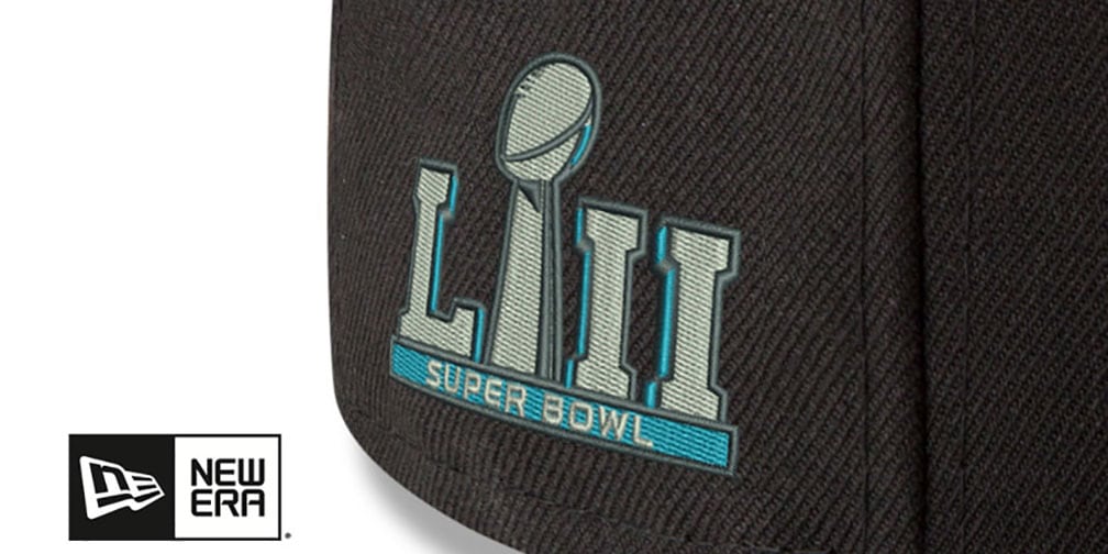 Eagles 'SUPER BOWL LII CHAMPS' Black Fitted Hat by New Era