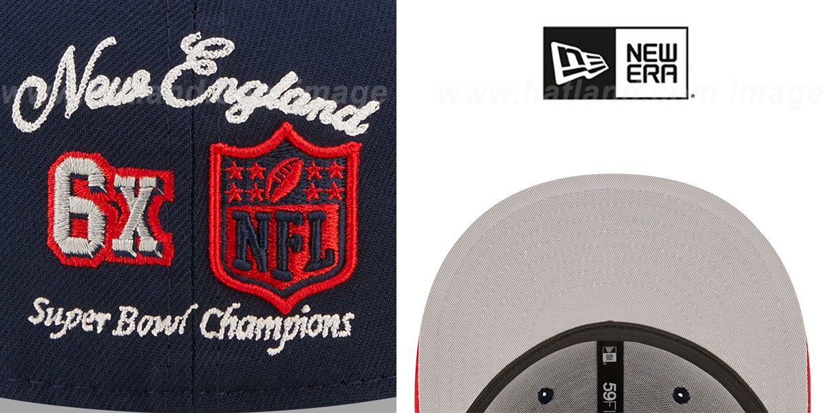 Patriots 'LETTERMAN SIDE-PATCH' Fitted Hat by New Era