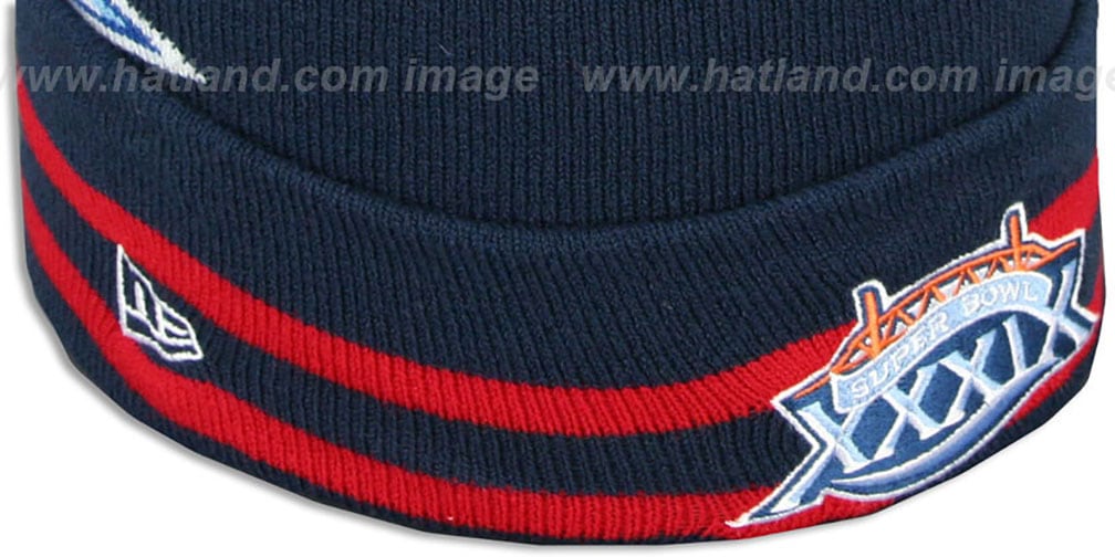 Patriots 'SUPER BOWL XXXIX' Navy Knit Beanie Hat by New Era