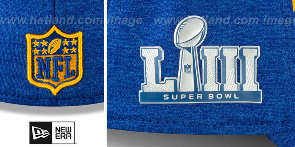 Rams 'NFL SUPER BOWL LIII ONFIELD FLEX' Royal Hat by New Era