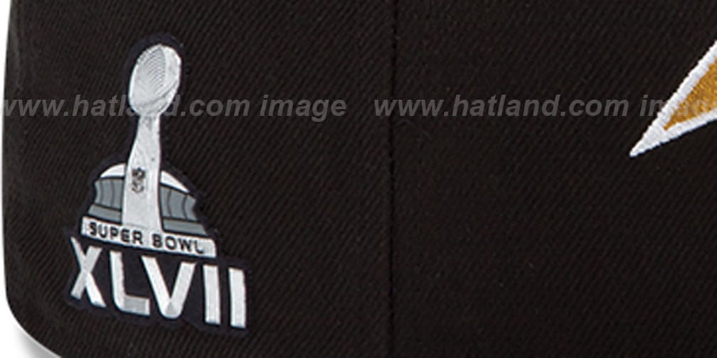 Ravens 'NFL SUPER BOWL XLVII ONFIELD' Black Fitted Hat by New Era